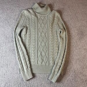 Pria Ivory Knitted Turtle Neck Sweater WOMANS S